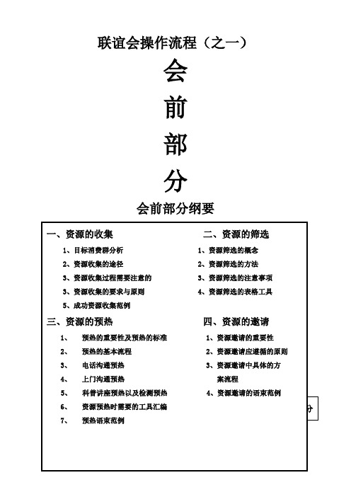 会议营销操作手册