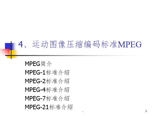 MPEG标准ppt课件