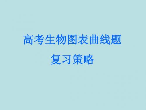 高考生物图表曲线题复习策略