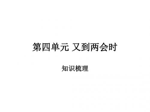 九年级政治又到两会时(教学课件201908)