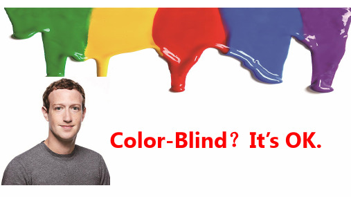 初一英语早读阅读理解训练 Color-Blind？ It’s OK. 课件(共14张PPT)