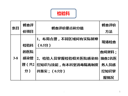 检验科院感PPT课件