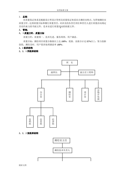 测绘高质量保证体系