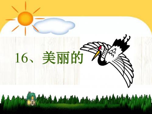 教科版语文一年级下册第16课《美丽的丹顶鹤》课件3
