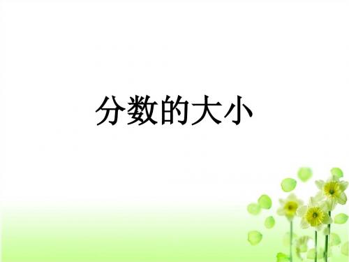 北师大版五年级数学上册《分数的大小》ppt课件