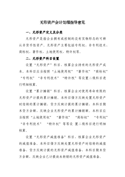 无形资产管理办法