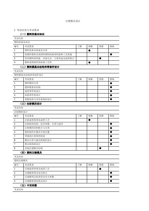 注塑模具设计管理手册