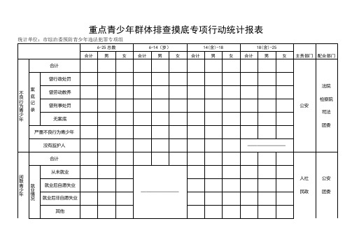 重点青少年群体数据排查(空表)