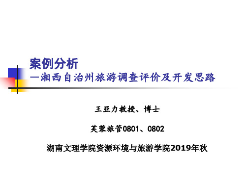 案例分析1 湘西州资源Microsoft PowerPoint 演示文稿页PPT文档