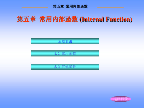 VB程序设计第五章常用内部函数