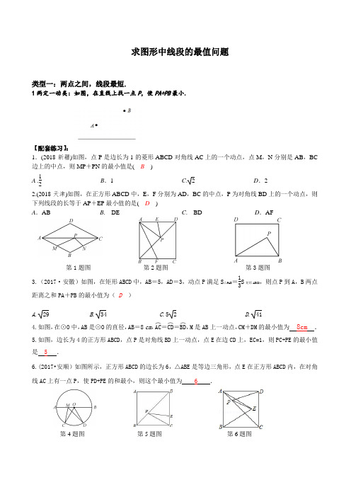 求图形中线段的最值问题