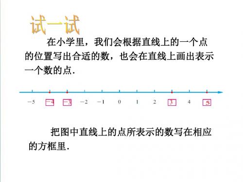 2.3《数轴(1)》ppt课件