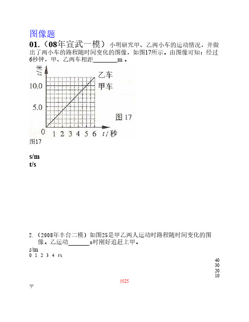 初中物理速度图像专题