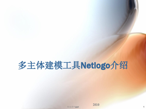 多主体建模工具Netlogo介绍ppt课件