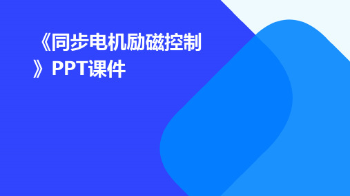 《同步电机励磁控制》课件