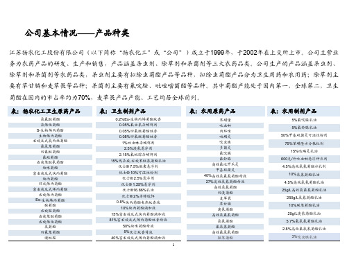 扬农化工产品梳理、发展历程及行业地位分析(2021年)