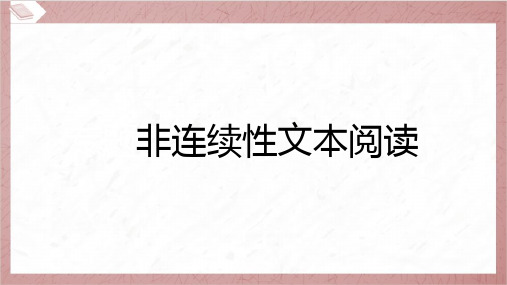 2024年中考语文总复习第三部分现代文阅读专题四非连续性文本阅读考情分析