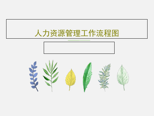 人力资源管理工作流程图共55页