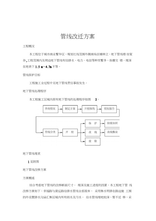 (完整版)管线改迁方案