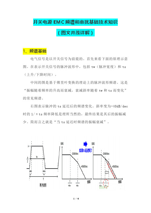 开关电源EMC频谱和串扰基础技术知识(图文并茂详解)