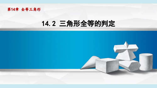 沪科8年级数学上册第14章2 三角形全等的判定