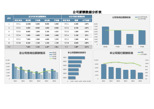 公司薪酬数据分析表