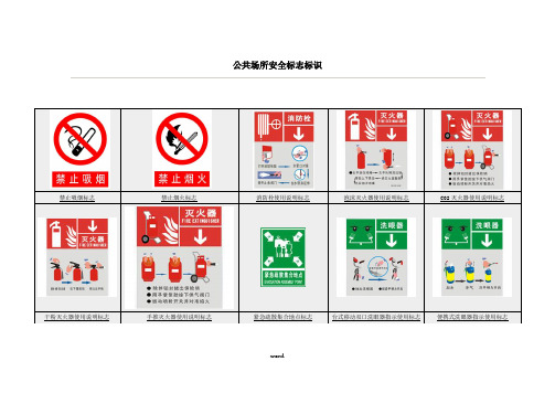 公共场所安全标志标识[精.选]