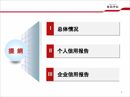 二代征信报告解读ppt课件