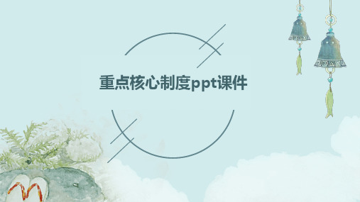 重点核心制度PPT课件