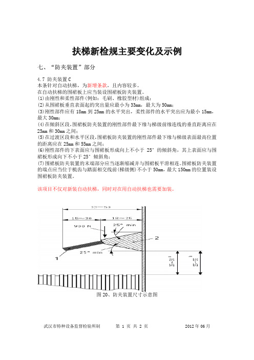 扶梯新检规防夹装置部分