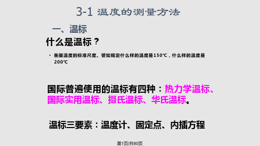 建筑环境测试技术温度测量课件PPT课件