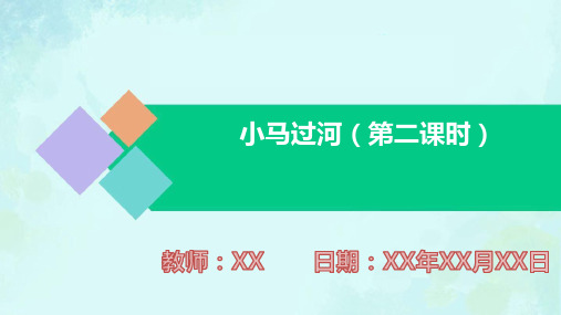 小学语文二年级下册小马过河第二课时PPT教学课件