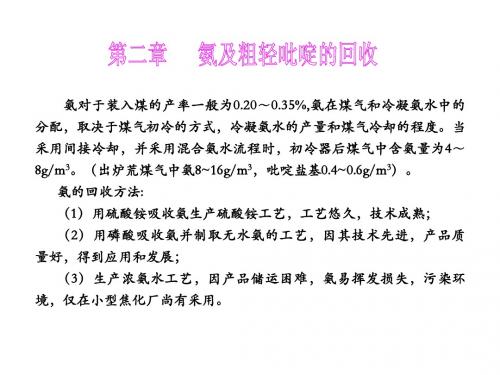 第二章 煤焦化氨及粗轻吡啶的回收g