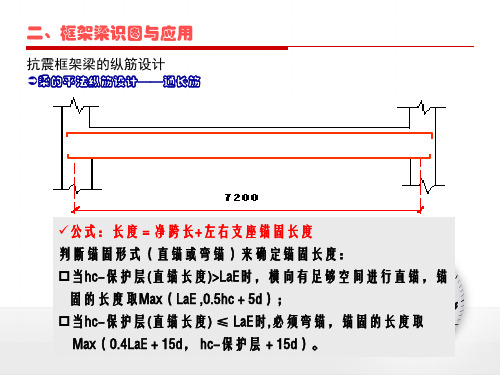 钢筋混凝土平法施工图识读 实训7-8：框架梁平法施工图识读与钢筋算量