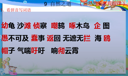 人教最新版小学四年级语文下册3语文第三单元复习 (1)ppt课件(1)