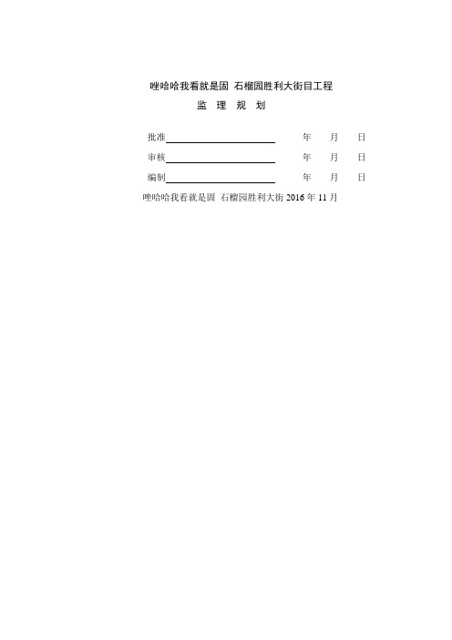 分布式光伏电站监理规划