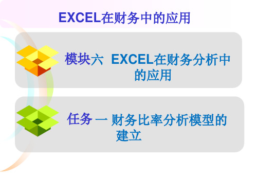 模块六：Excel在财务分析中的应用