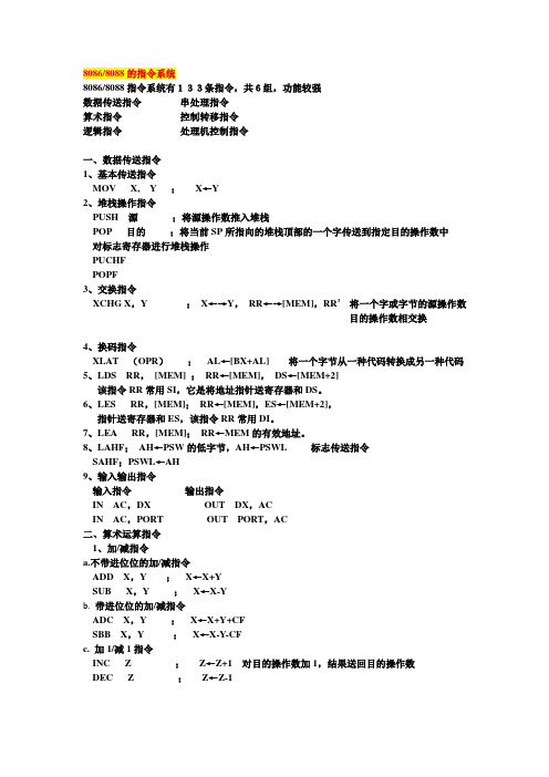 8086指令系统