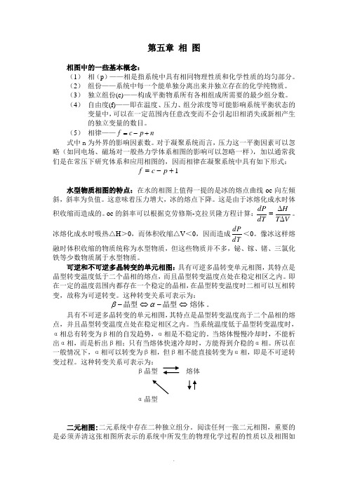 硅酸盐物理化学 第五章 相