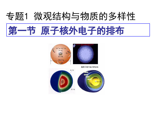 苏教化学必修2专题1第一单元 原子核外电子排布和元素周期律(共28张PPT)