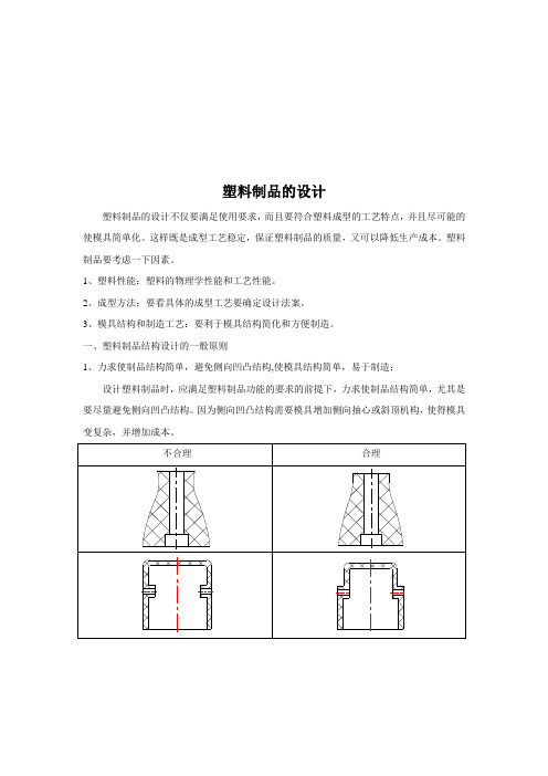 塑料制品的常见结构设计