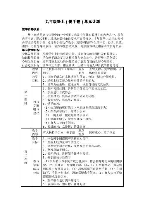 侧手翻