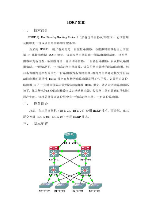 HSRP配置(第五组3月25日)