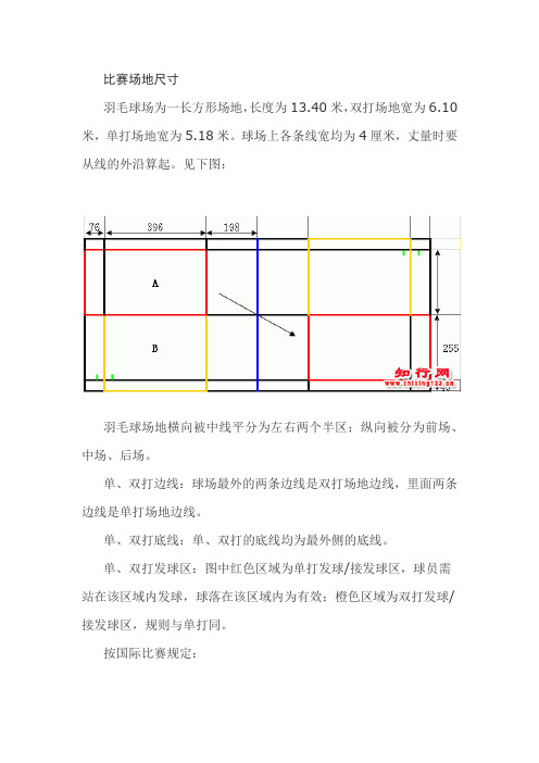 羽毛球比赛计分规则、发球站位