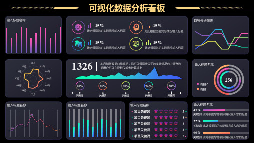 可视化数据分析看板PPT