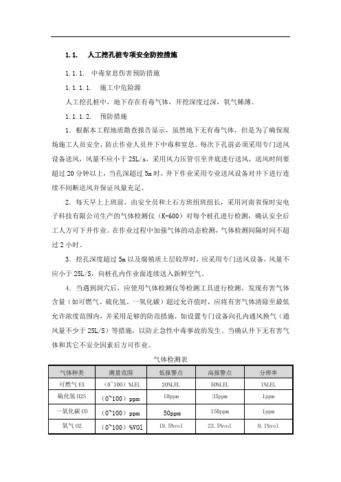 人工挖孔桩专项安全防控措施