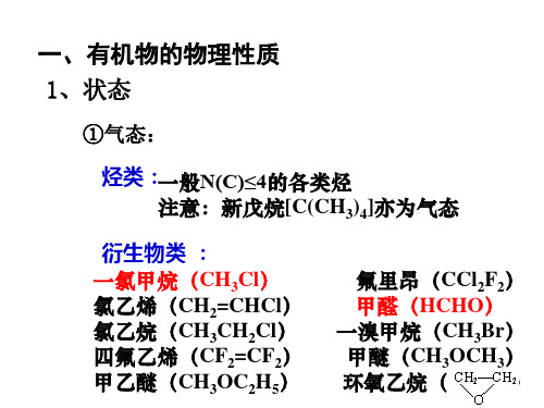 有机化学知识点总结一