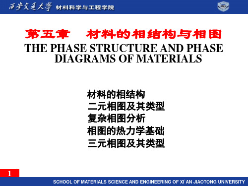 材料科学基础(第2版)石德珂-第5章材料的相结构及相图