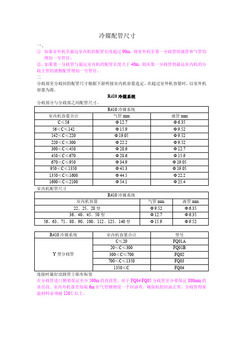 冷媒铜管配管及安装注意