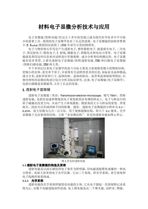 电子显微分析报告